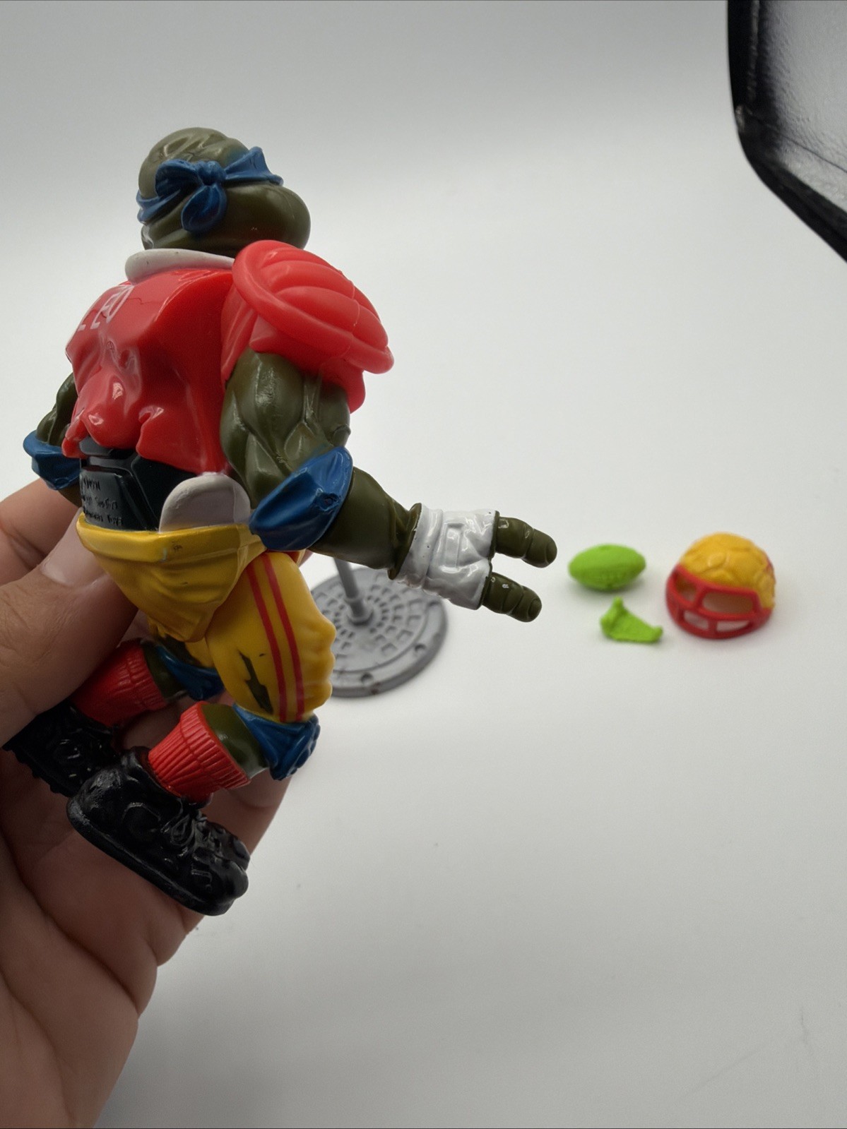 Playmates 1991 TMNT Sewer Sports Lot Leo Mikey Ralph Football Baseball