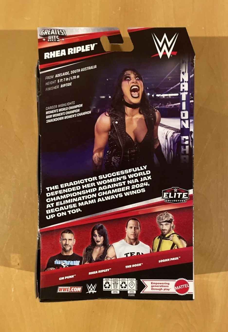 WWE Mattel Elite Collection Greatest Hits Rhea Ripley Series 11 Wrestling Figure
