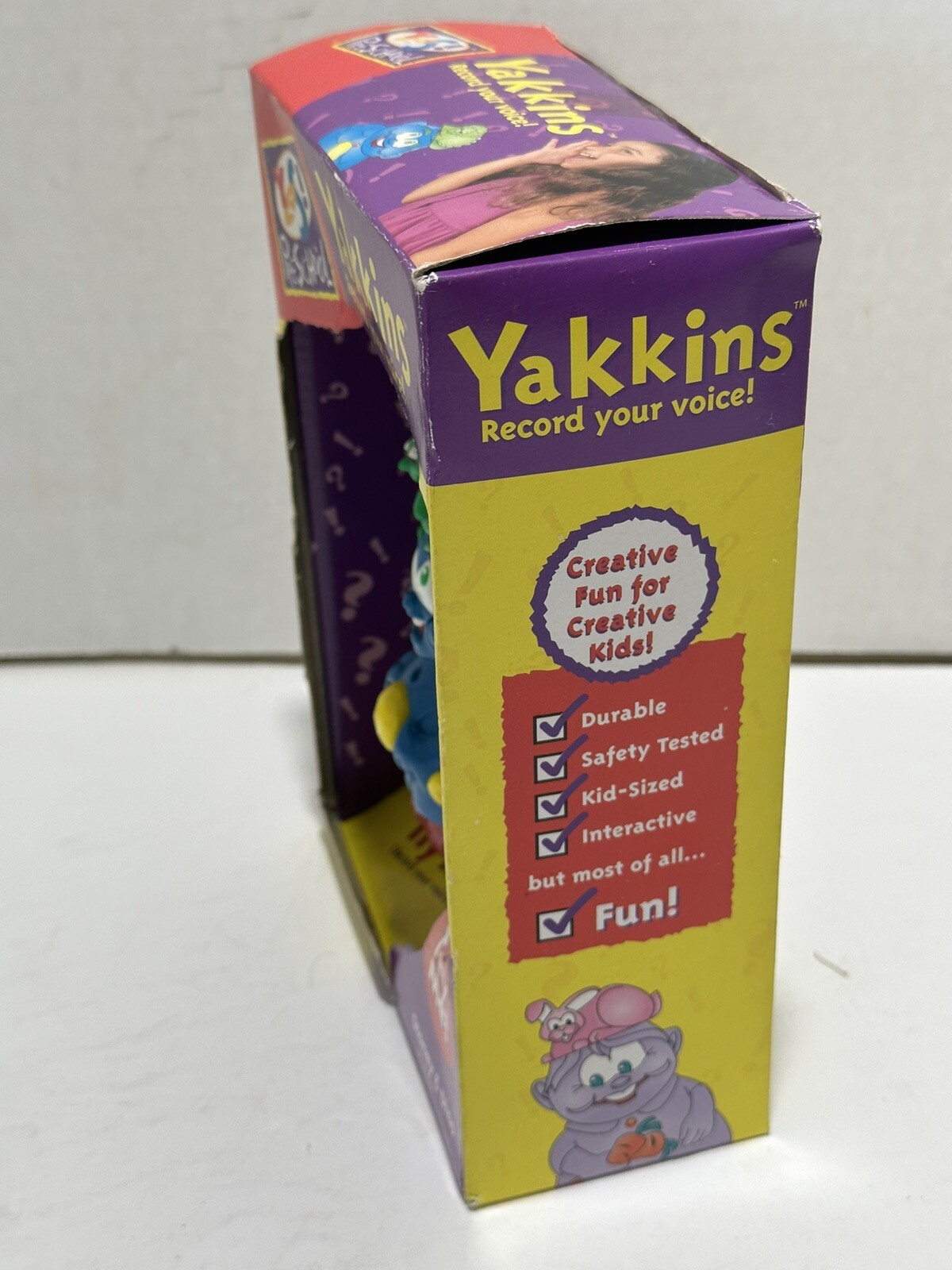 Rare 1997 Yes! Preschool Yakkins STONEY & DINO record your voice Need Batery VTG