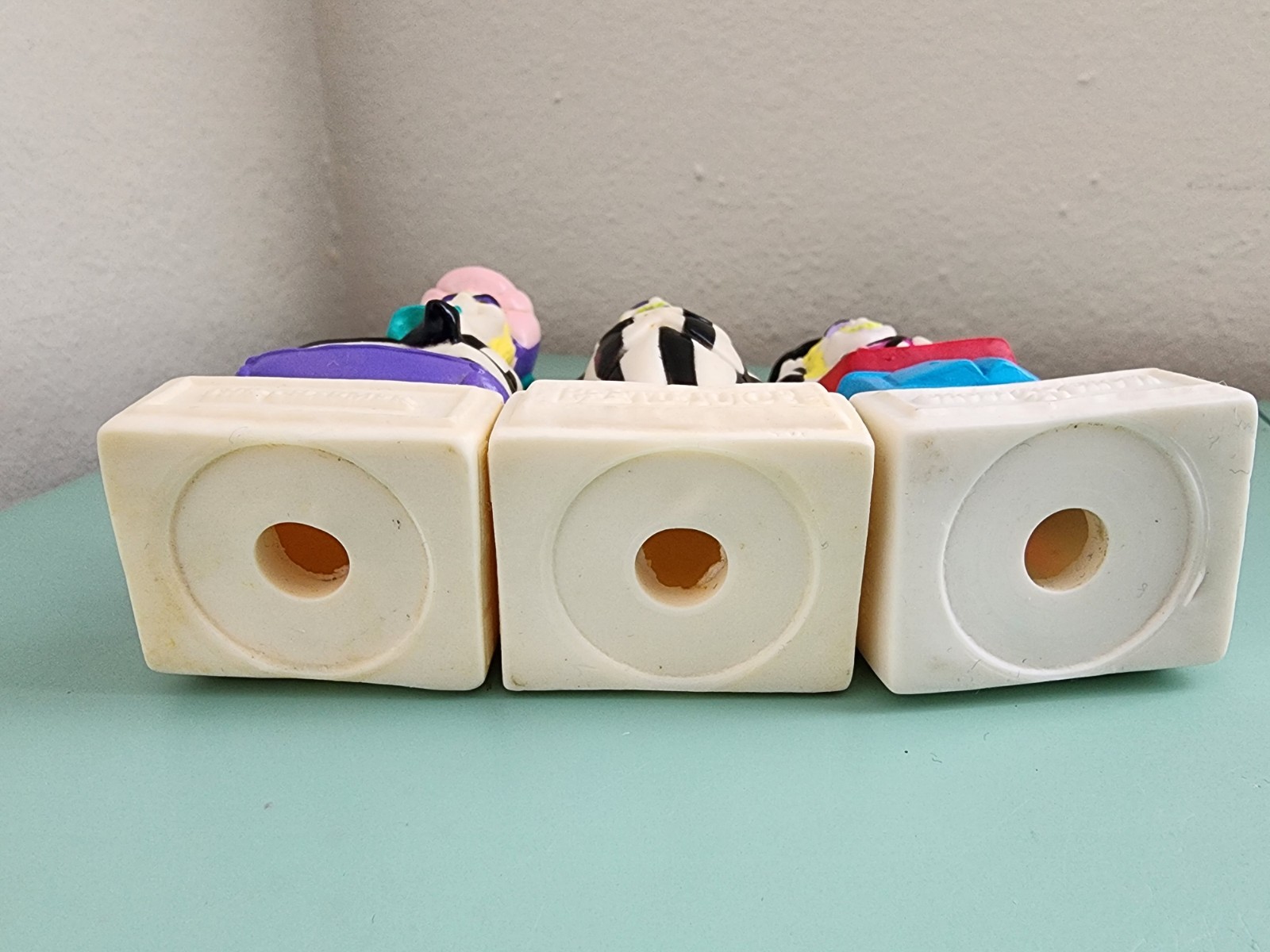 Vintage 1989 Burger King Beetlejuice Toys Lot of 3 Charmer, Ghost Post, Ghost TV