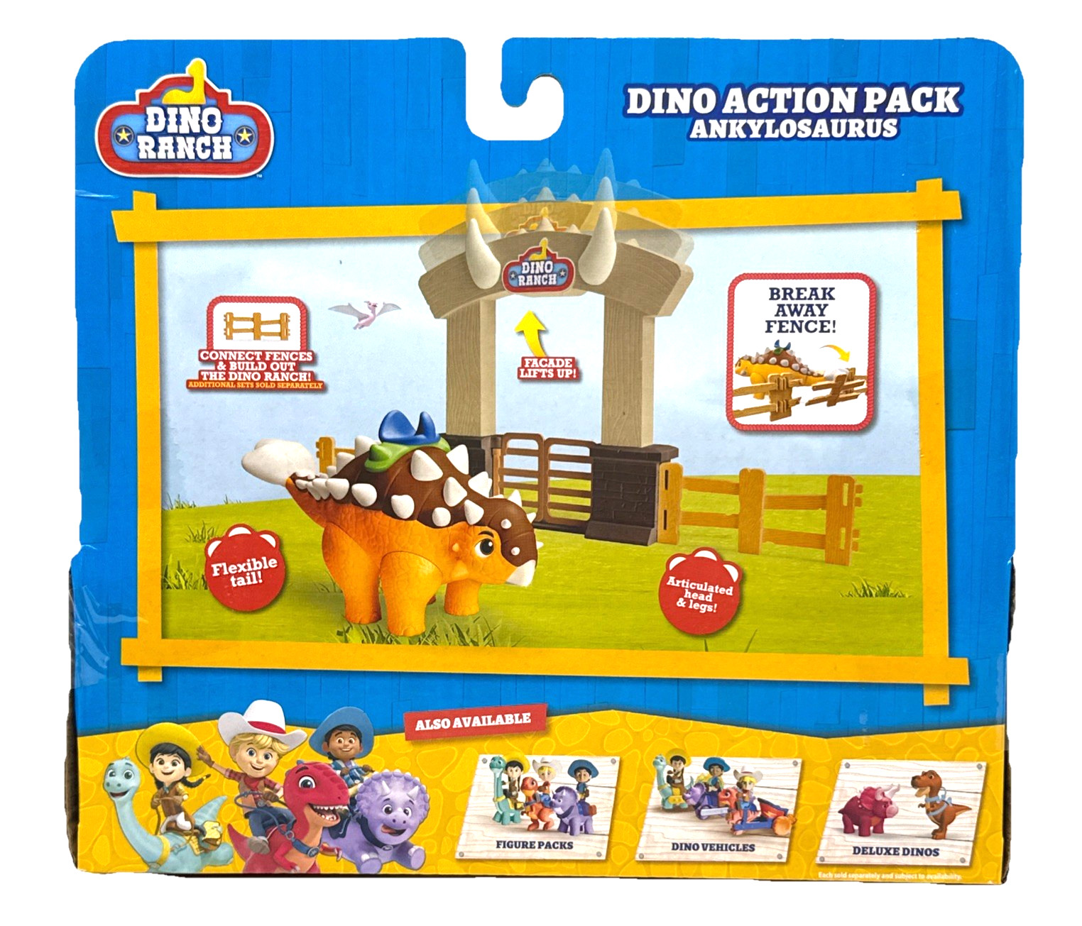 Dino Ranch Dino Action Pack, Ankylosaurus, Break Away Fence