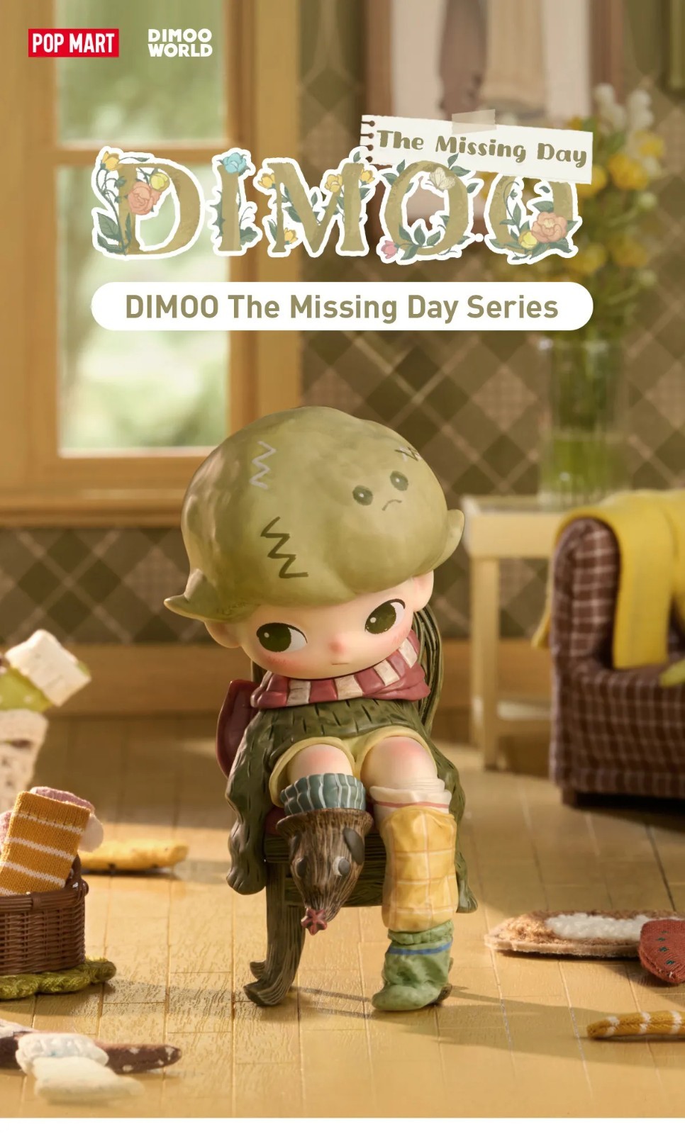 POP MART x Dimoo The Missing Day Series Confirmed Figure Sealed Bag in Open Box
