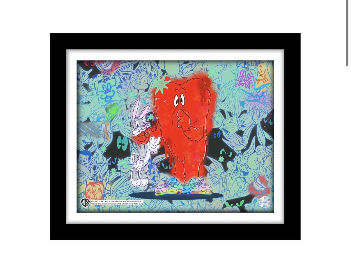 Hair-Raising Hare #1101 (Looney Tunes Animation Cel Art Scene)