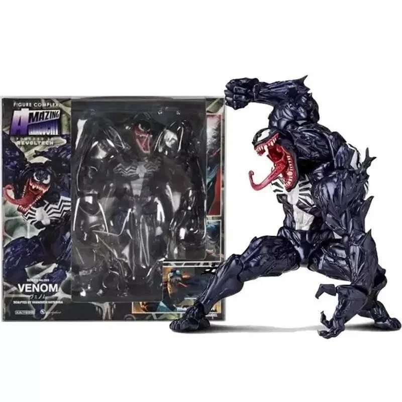 6.7» Venom Action Figure Yamaguchi Revoltech Poseable Collectible Toy 17cm Gift