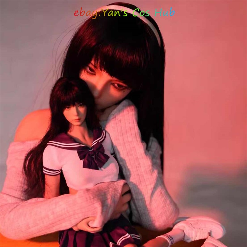 60Cm 1/3 Tomie Kawakami Makeup Imitation Posable Platinum Silicone Bjd Doll