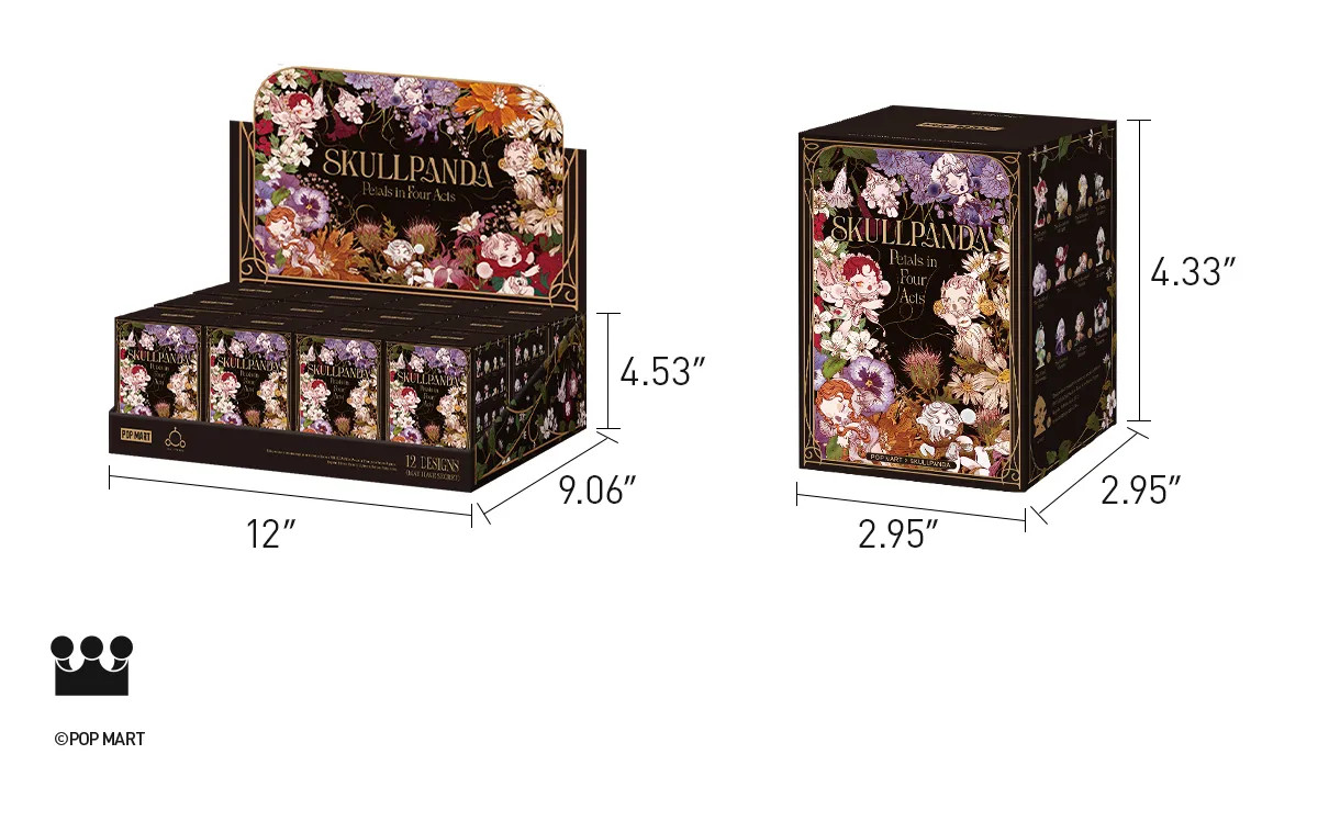 POP MART SKULLPANDA Petals in Four Acts Series Figures – US FAST SHIPPING