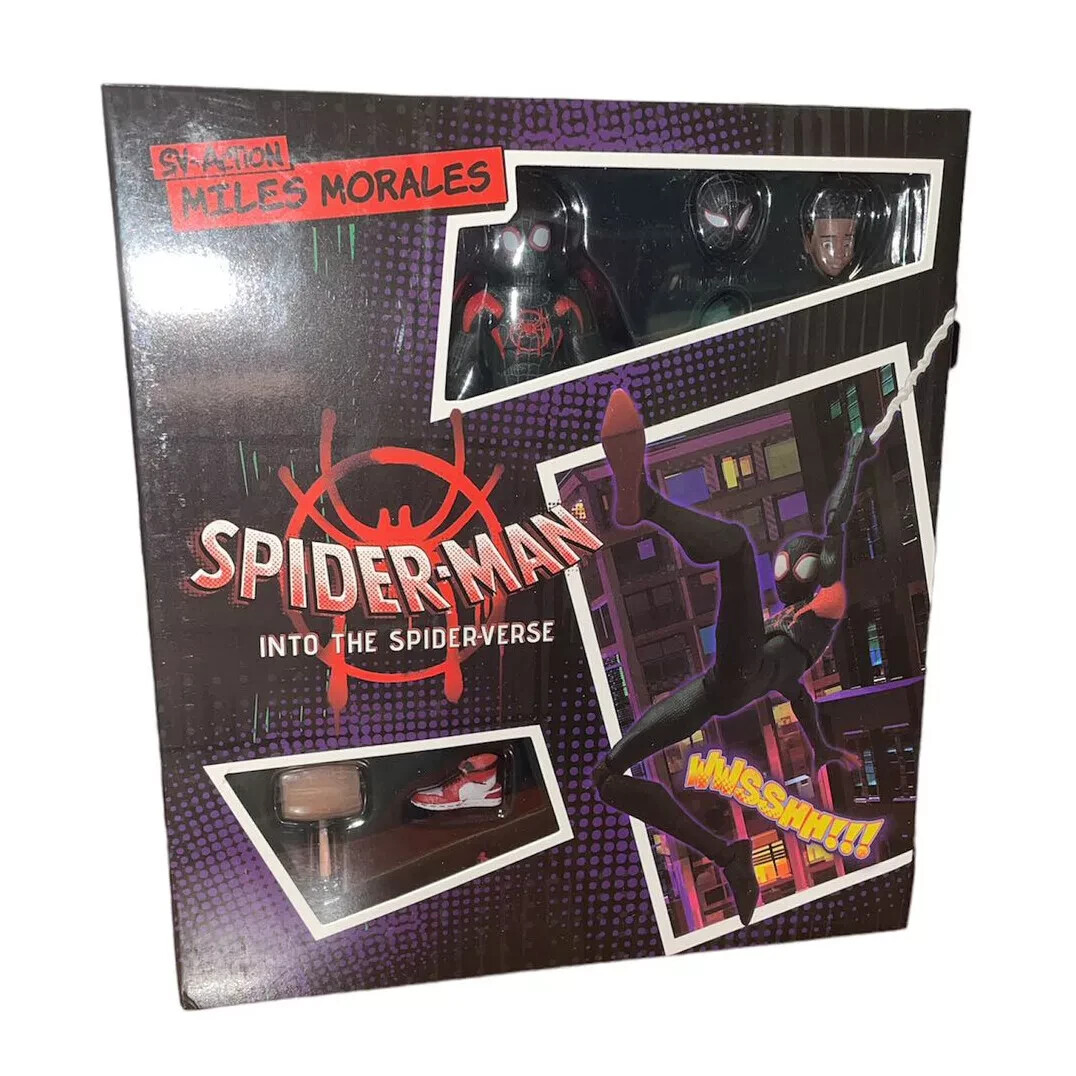 Spider-Man Action Figure Miles Morales Into The Spider Verse Toy Gift With Box