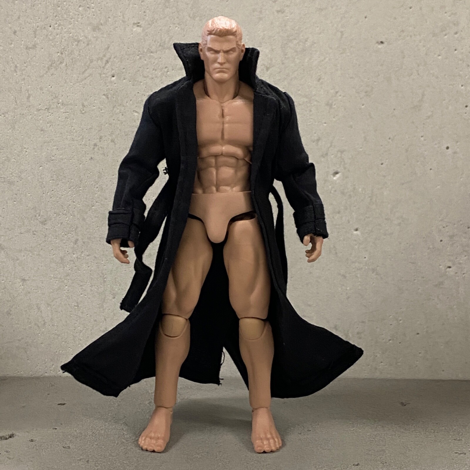 PB-LTC-NOIR: 1/12 Black Wired Trench Coat for Marvel Legends Spider-Man Noir