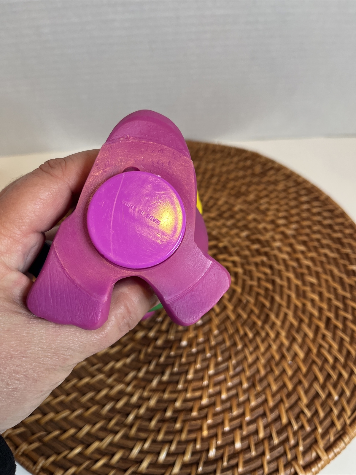 Vintage 1992 Lyons Group Barney Purple Dinosaur Coin Piggy Bank Back to School