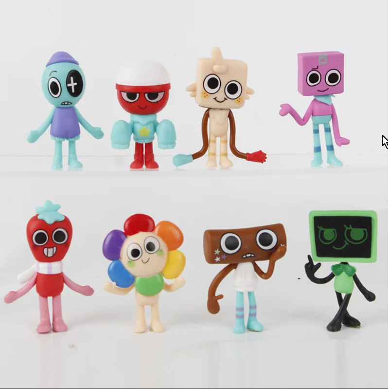 8pcs/Set Dandy’s World Dolls Horror Game Action Figure PVC Model Toy BEST GIFT