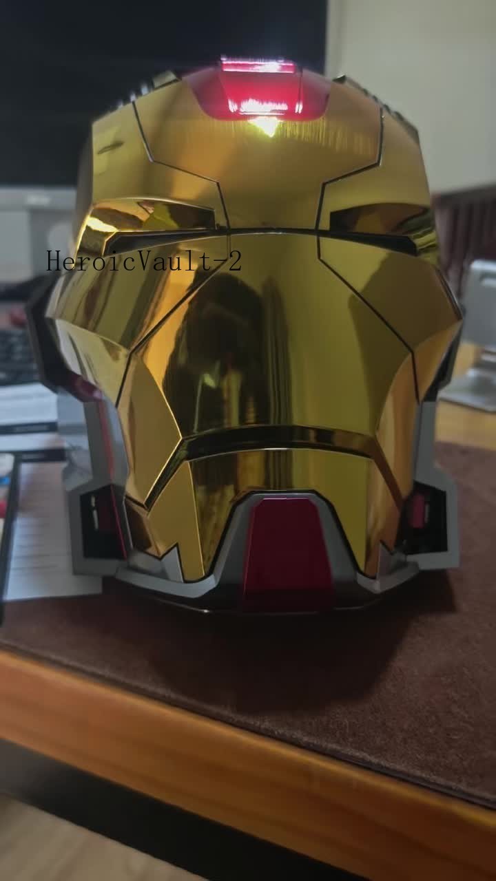 Iron Man MK17 Heart breaker Helmet 1/1 Wearable English Voice-controll Mask Toy
