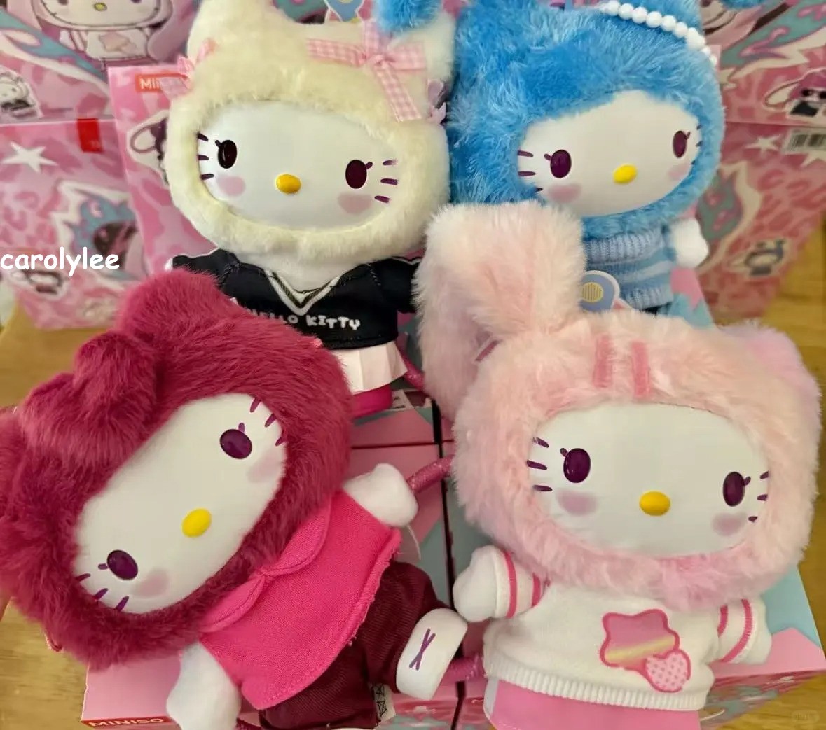 Miniso Hello Kitty Pop Star Series Plush Confirmed Figure Gift Toy Blind Box
