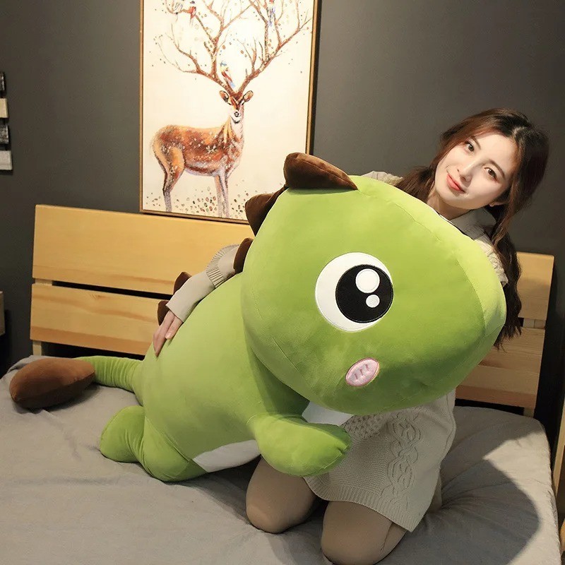 60CM Long Dinosaur Plush Toy Soft Stuffed Animal Pillow Kids Gift Decor