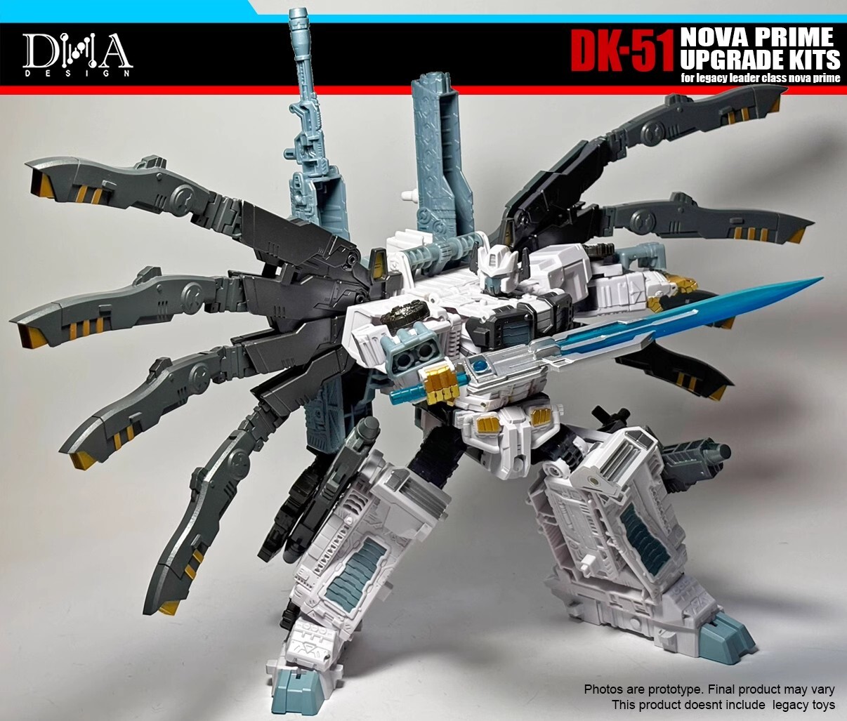 DNA DK-51 Wings Weapon Upgrade Kit For Legacy Leader Class Nova Prime WITH BONUS