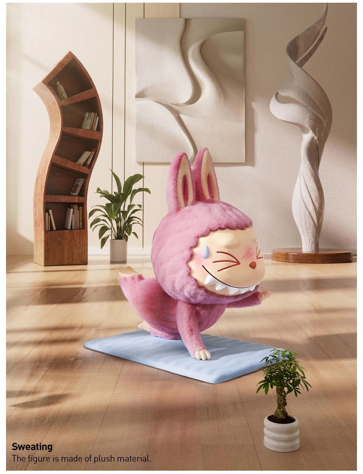 POP MART x Labubu The Monsters Lazy Yoga Series Figure Dolls Toy – Sweating