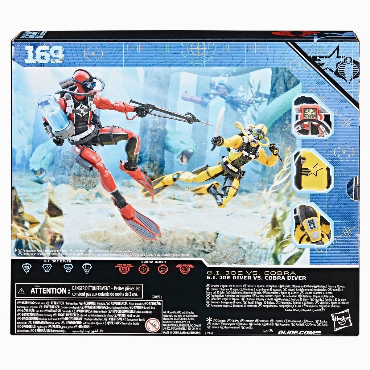 G.I. GI Joe Classified Series #169: Joe Diver Vs. Cobra Diver Action Figure 🆕