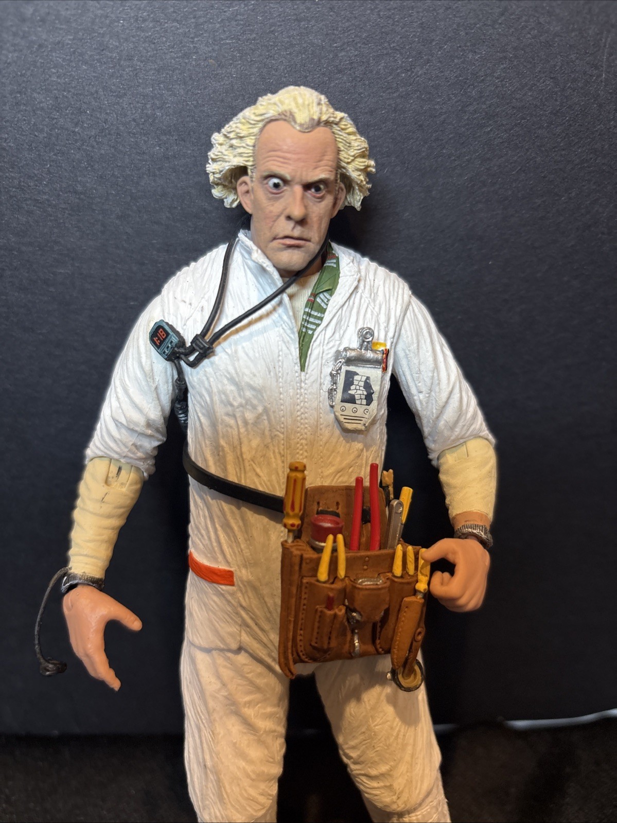 NECA Ultimate Back to the Future Doc BrownHazmat Suit Loose Great Condition