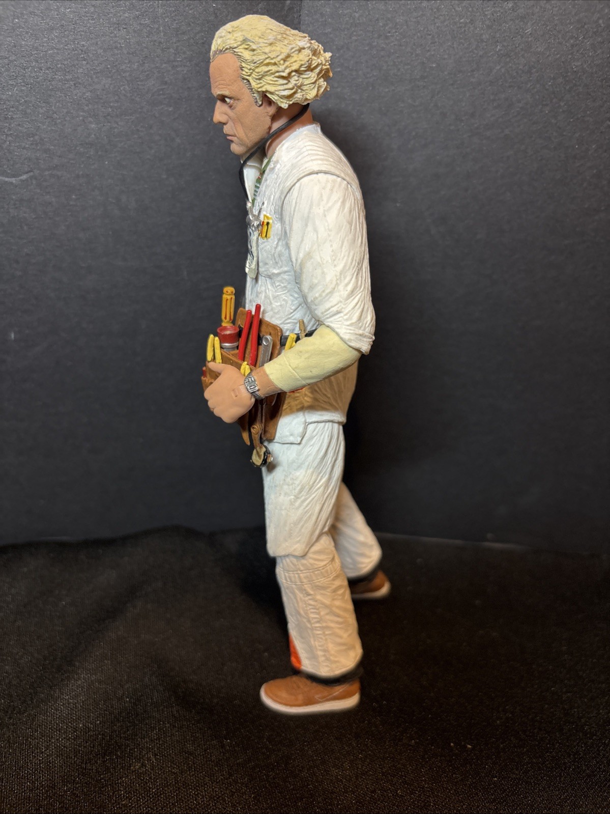 NECA Ultimate Back to the Future Doc BrownHazmat Suit Loose Great Condition