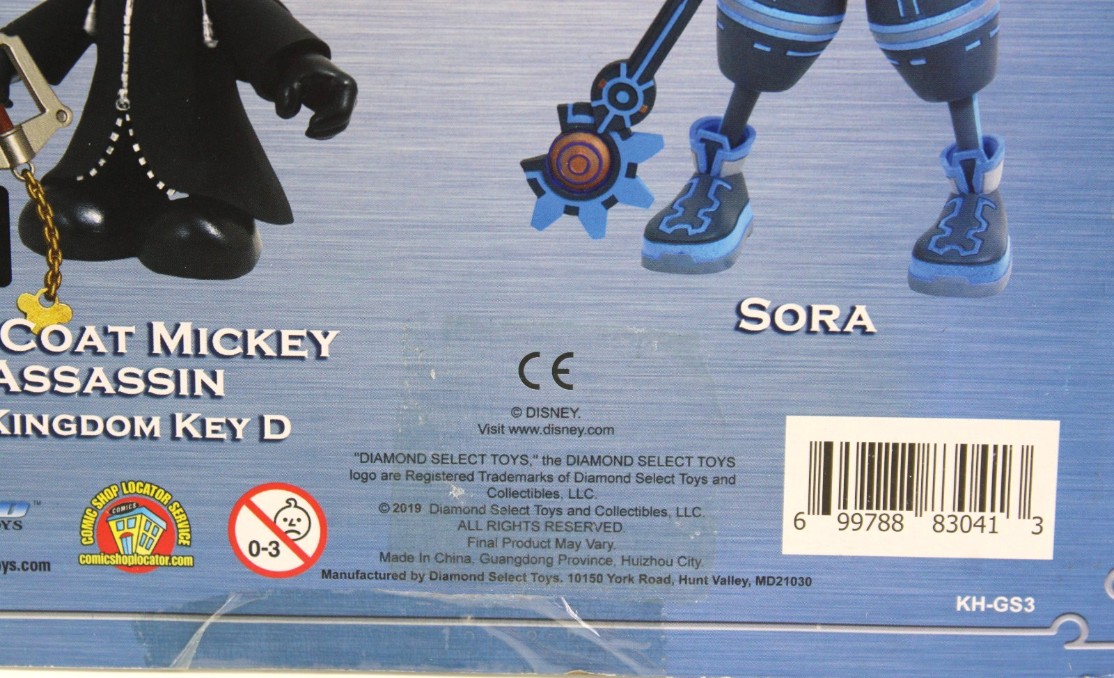 Disney Kingdom Hearts Action Figures Black Coat Mickey And Assassin New Set of 2