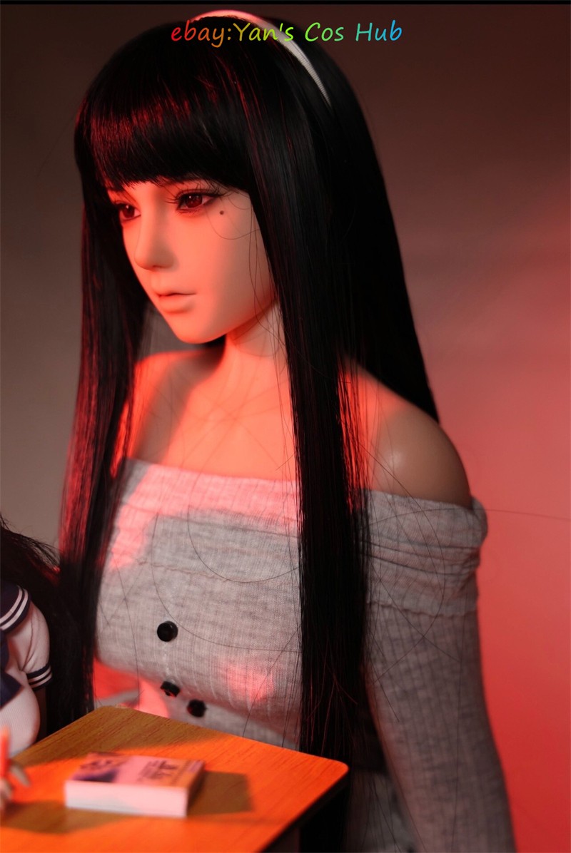 60Cm 1/3 Tomie Kawakami Makeup Imitation Posable Platinum Silicone Bjd Doll