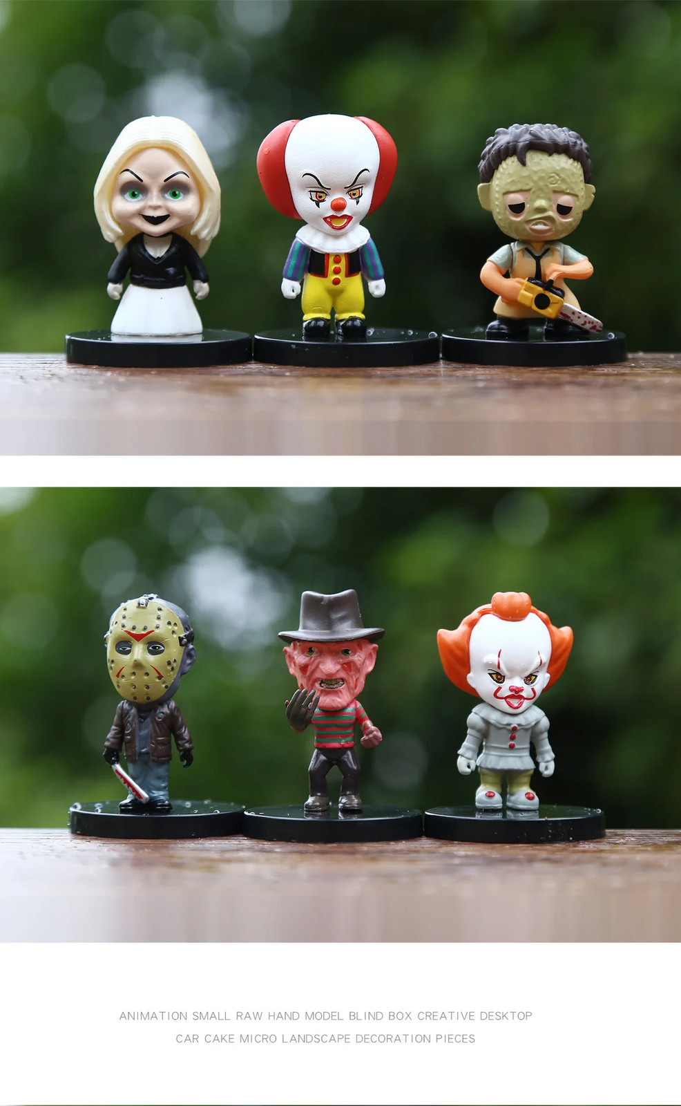 10PCS Horror Character Figure Set PVC Collectible Halloween Toys