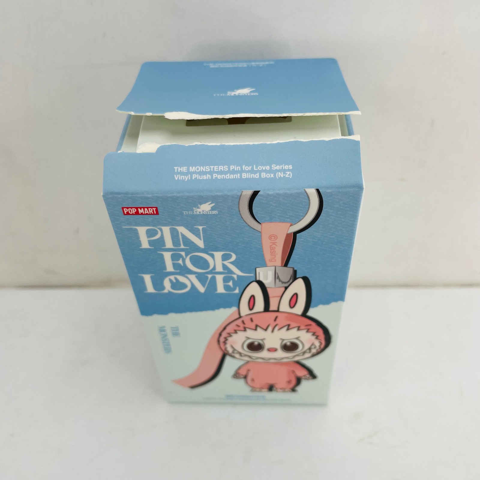 POP MART Labubu The Monsters Pin For Love Series Mini Vinyl Plush Doll Pendant T