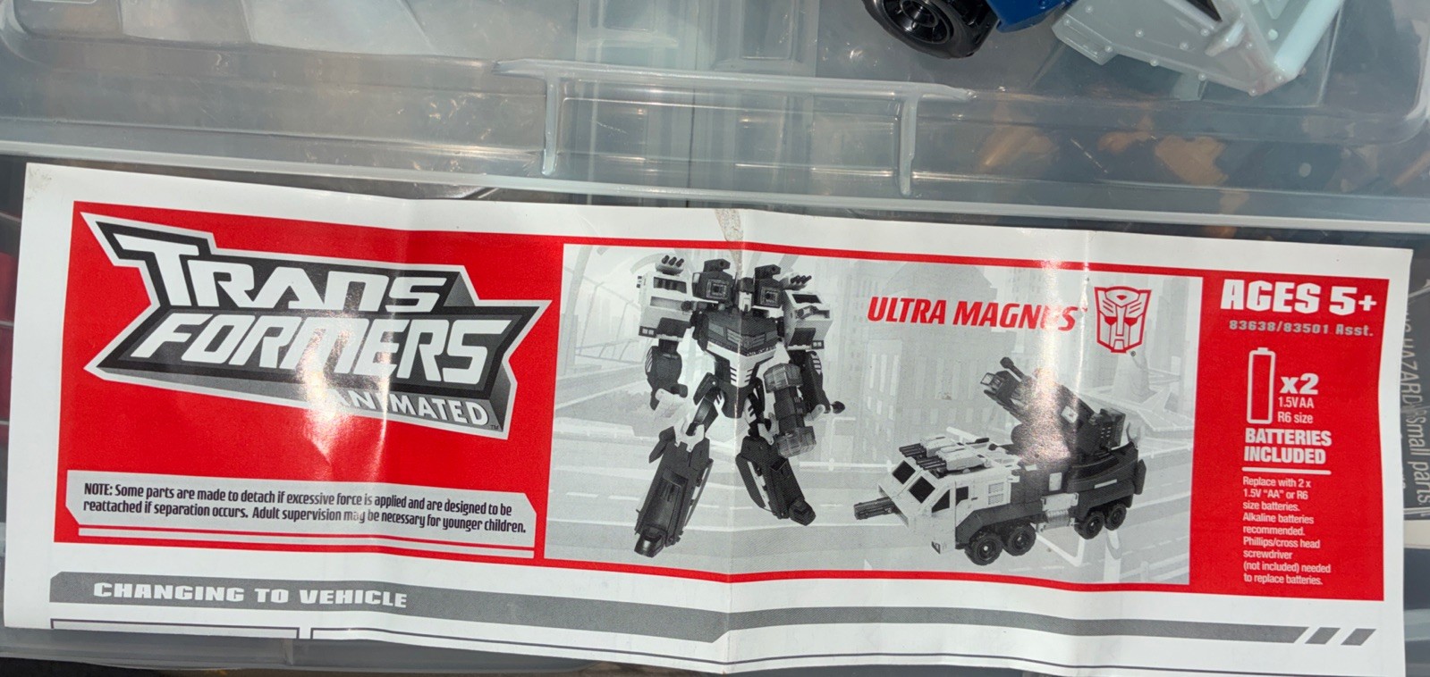 Transformers Animated Ultra Magnus Leader Class Complete W/Instr+Weapon