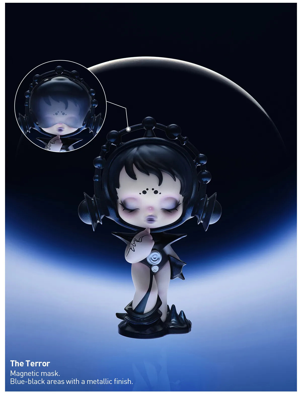 SKULLPANDA THE SOUND SERIES CONFIRMED FIGURE TOY SEALED BAG IN OPEN BOX