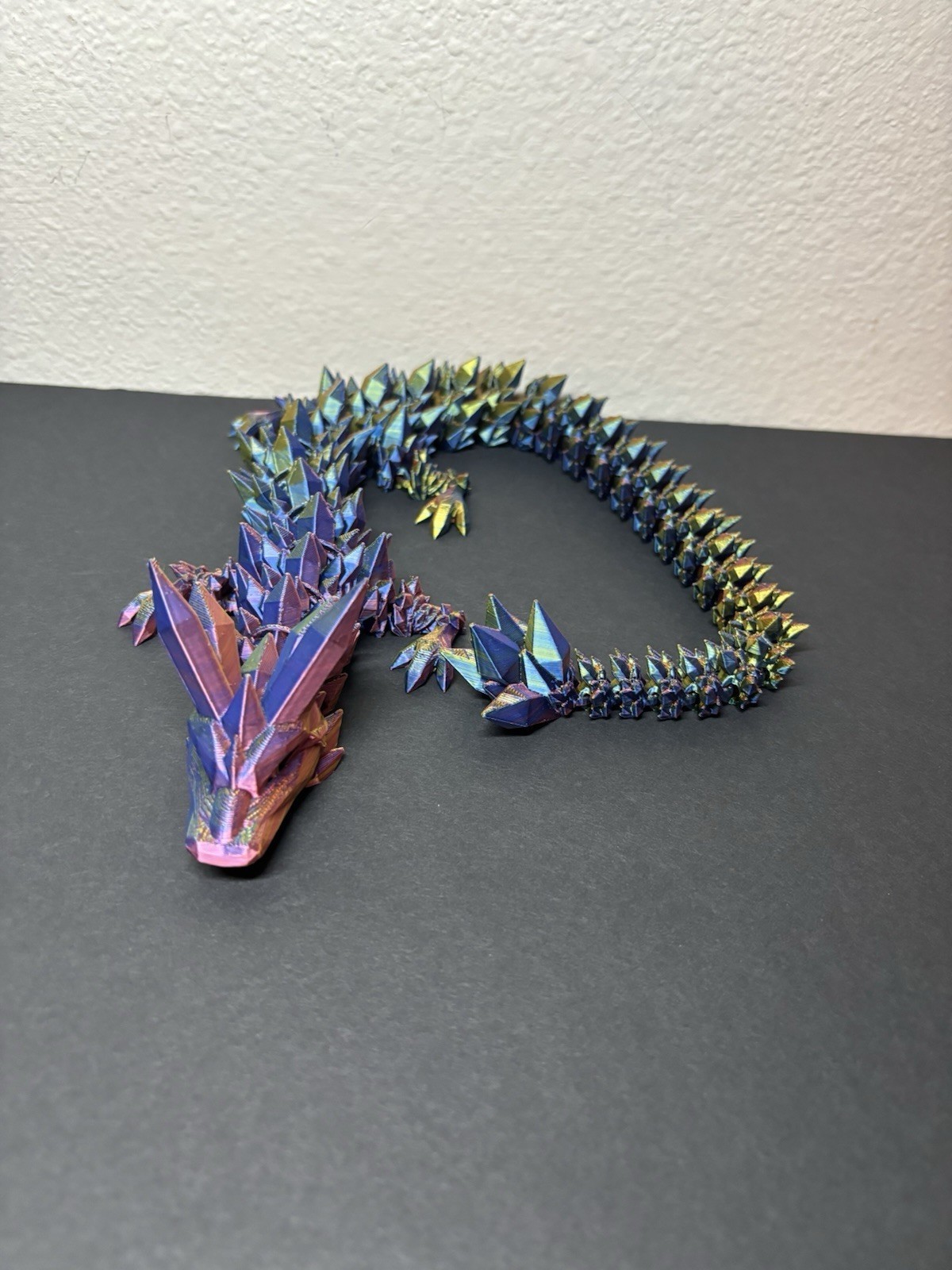 3D Printed Crystal Dragon 21” 60cm Articulated Fidget Toys Multi-color