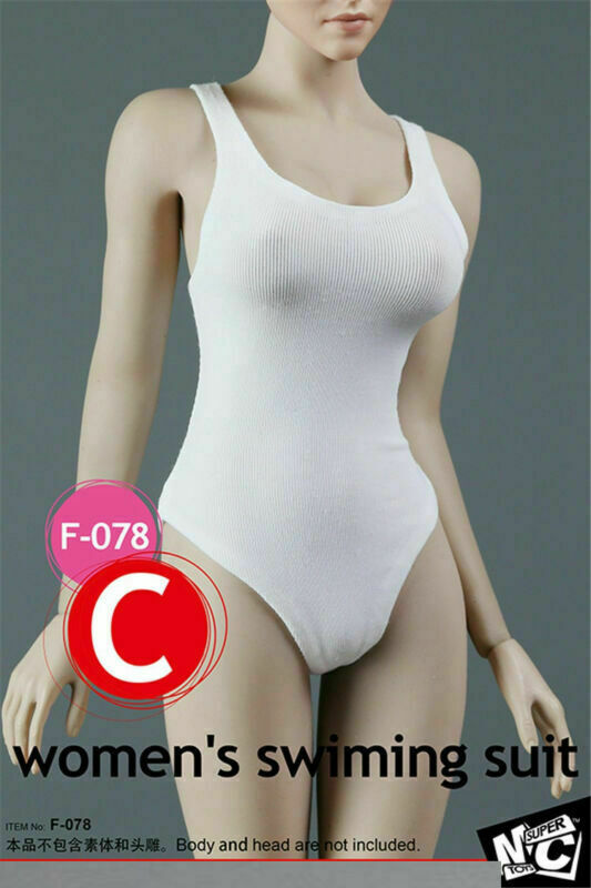 SUPERMCTOYS F-078 1/6 Sexy Woman Swimsuit Underwear Clothes Set F12” Body