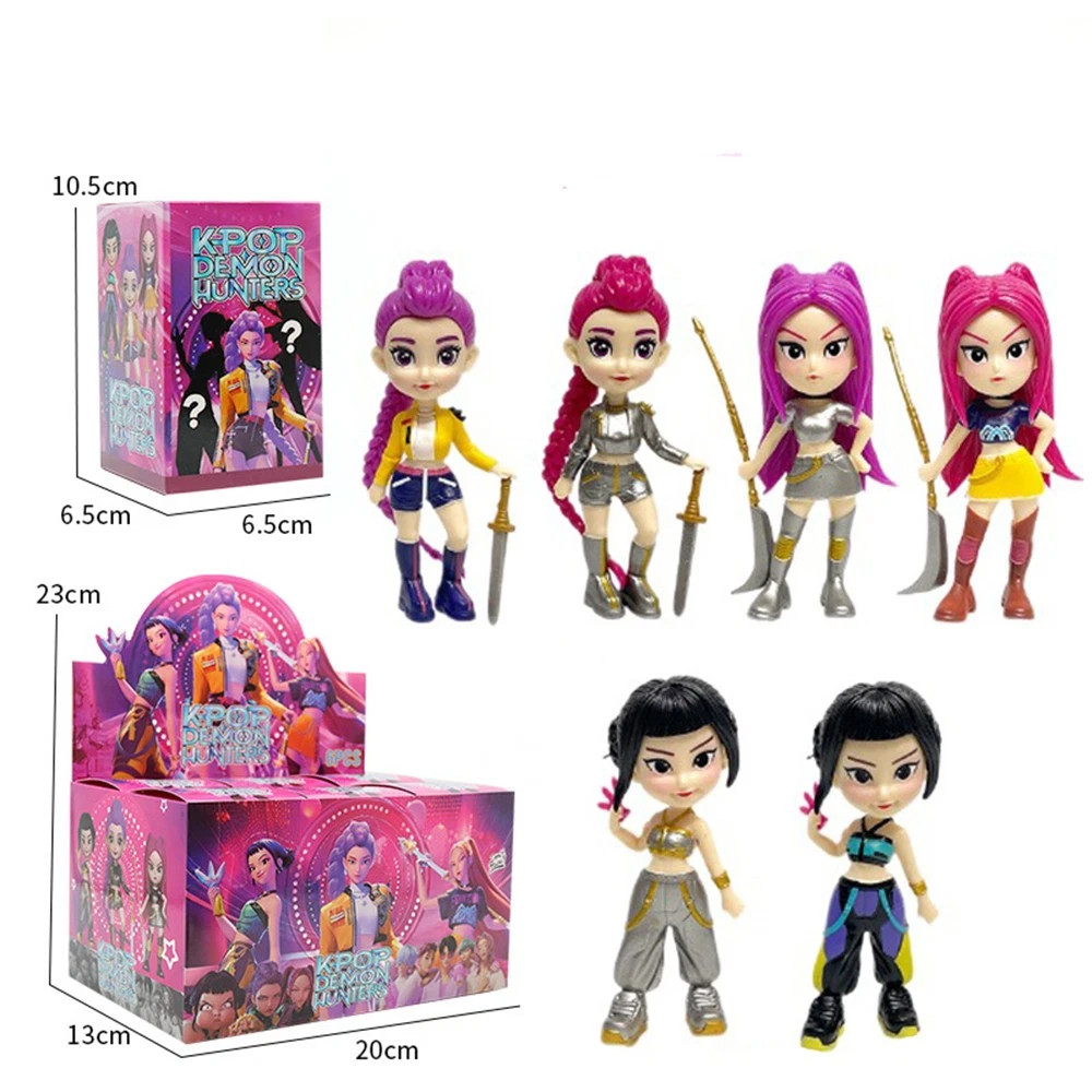 6PCS Set Cosplay Hunters Rumi Mira Zoey Blind Box PVC Toys Action Figure Gift JQ