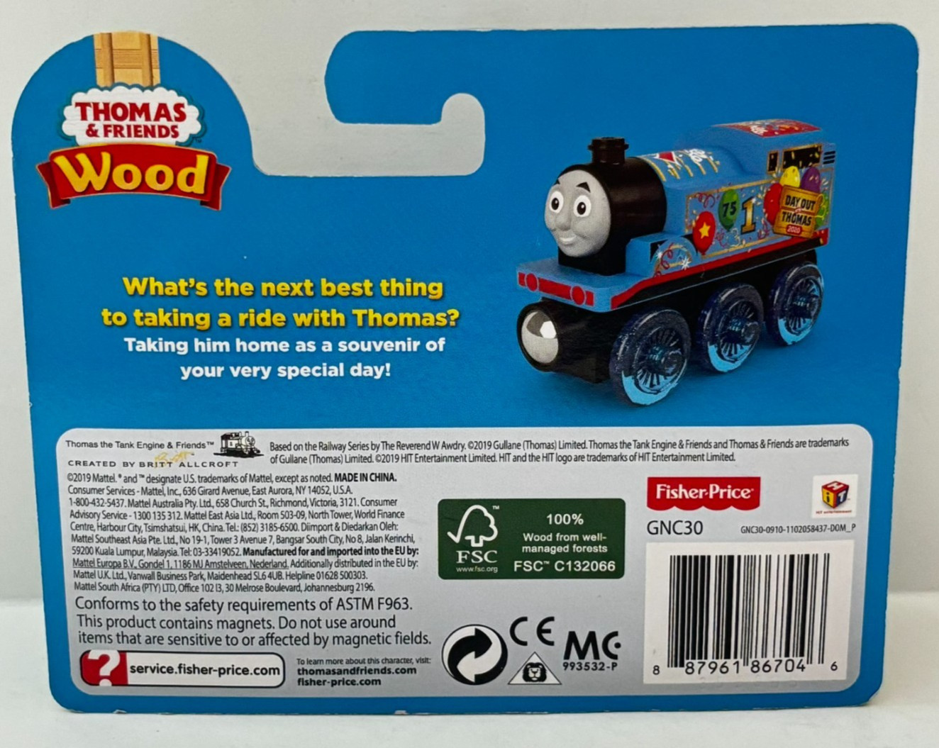 Day Out Thomas 2020 – Thomas & Friends Wooden Railway Rare Train Engine GNC30