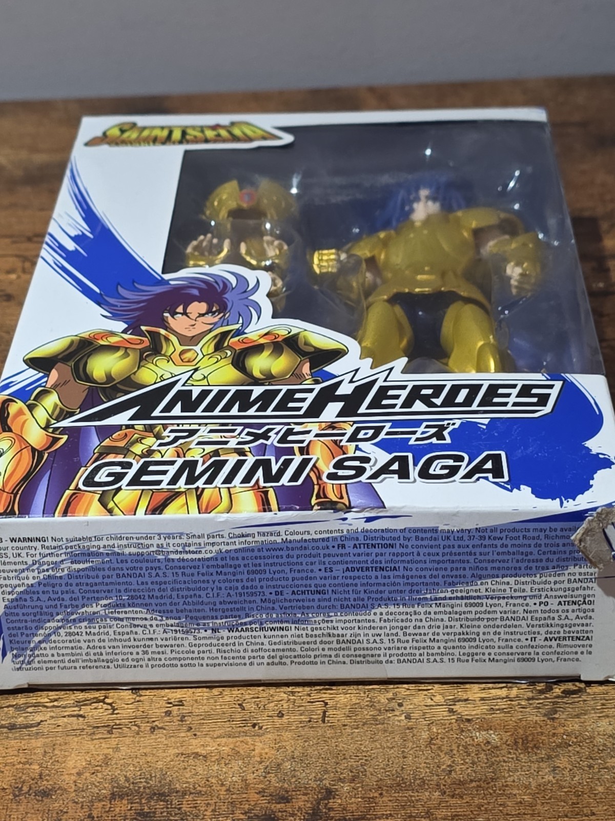 Bandai Anime Heroes Knights of the Zodiac Aiolos And Saga Action Figures 2-pack