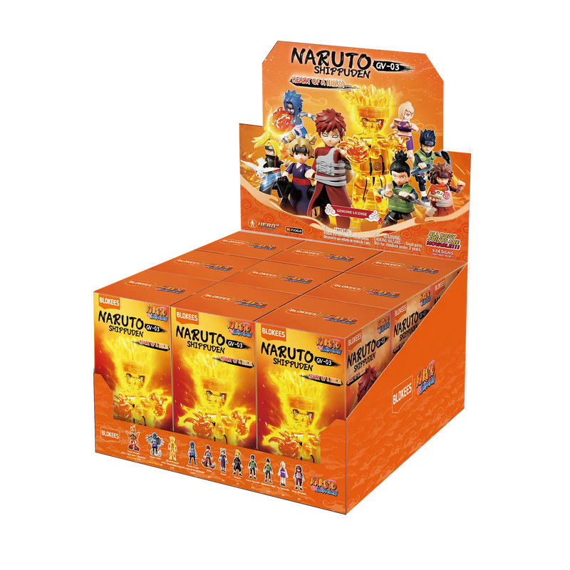 Blokees Naruto Shippuden GV WAVE 03 – Heart of a Ninja – Sealed Box of 9