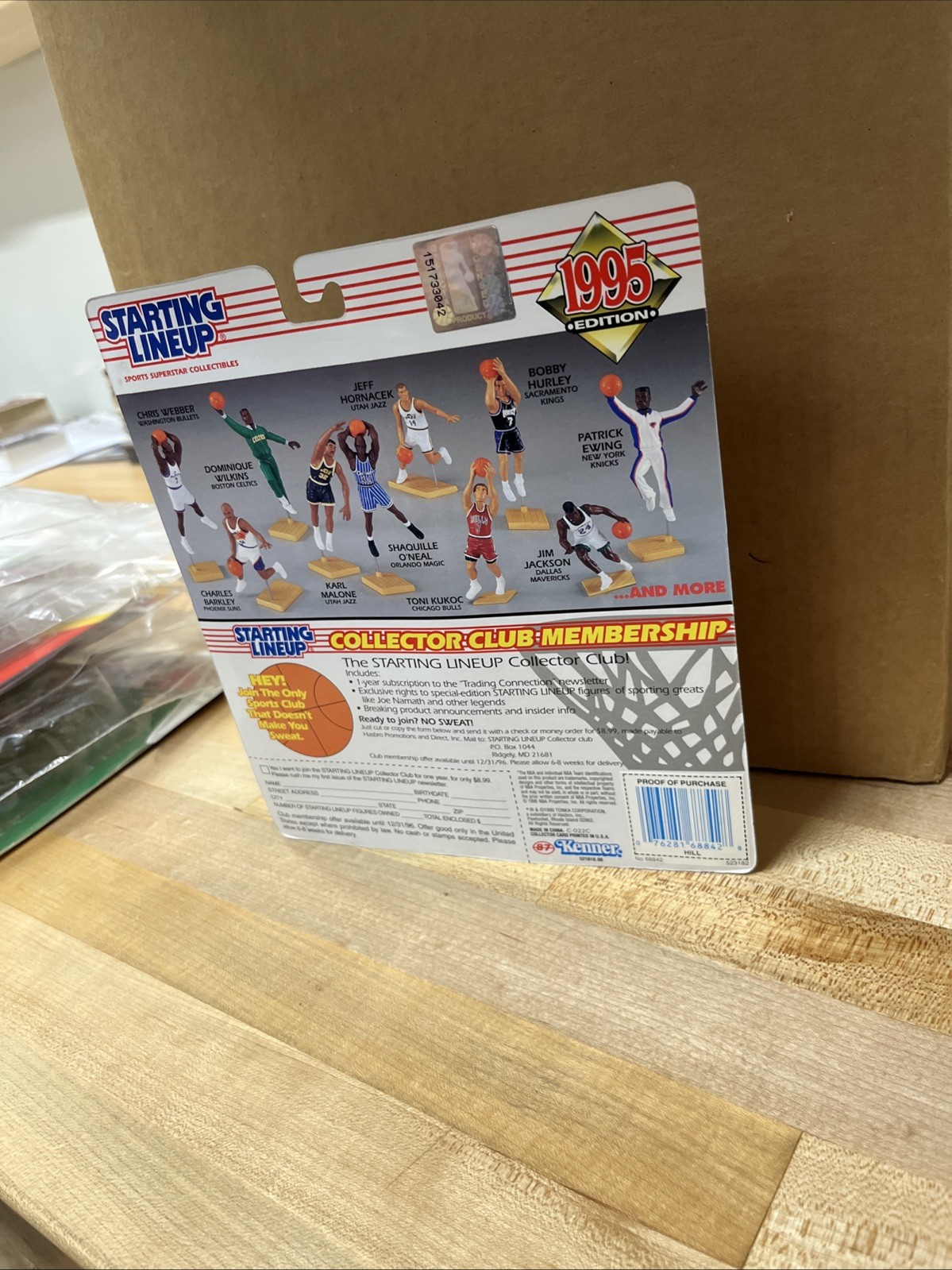 1995 Starting Lineup GRANT HILL Basketball Figure Rookie Card Pistons. Box 128