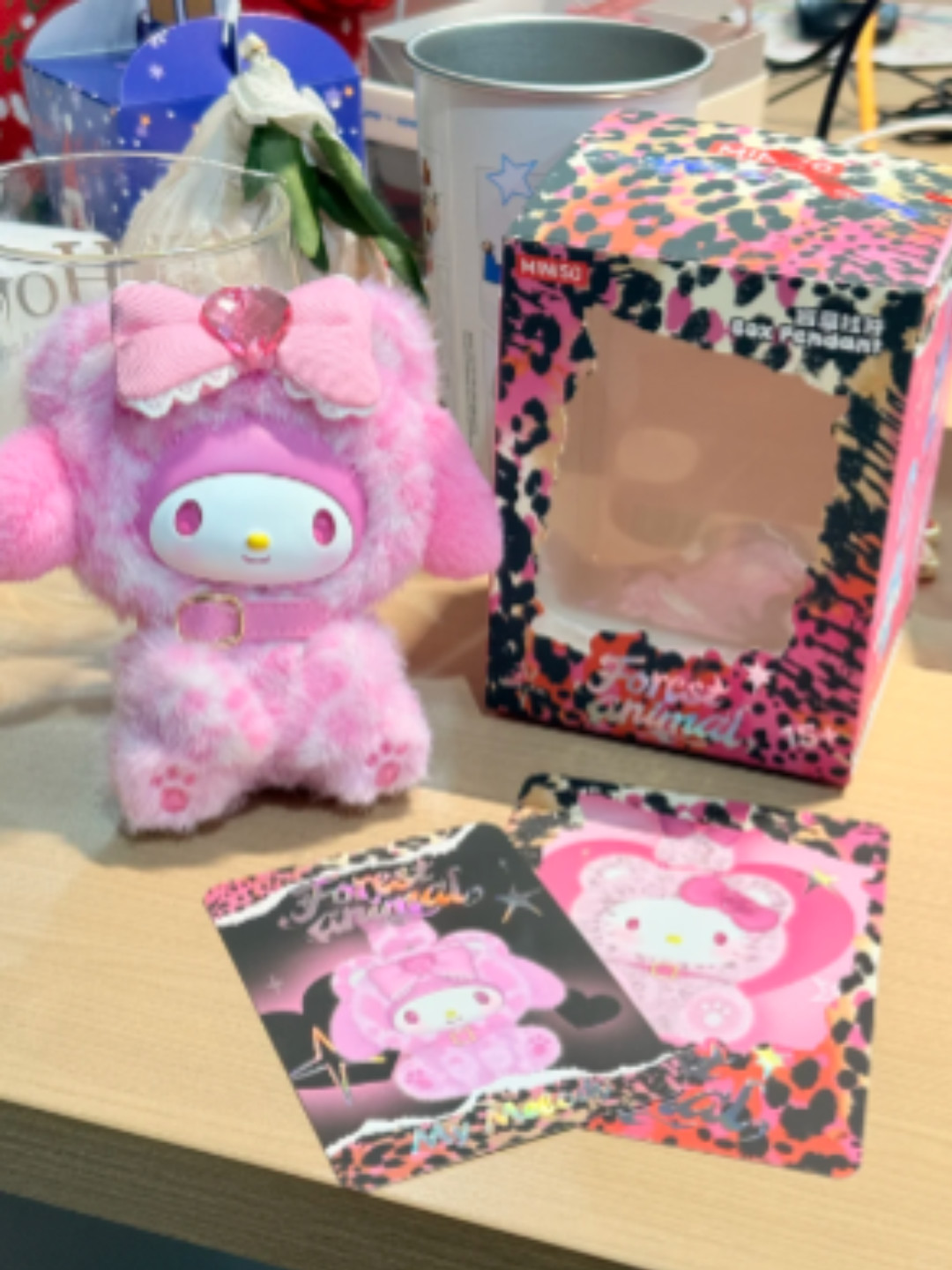 MINISO Sanrio Forest Animal Series Vinyl Plush Confirmed Blind Box Pendant Toy！！