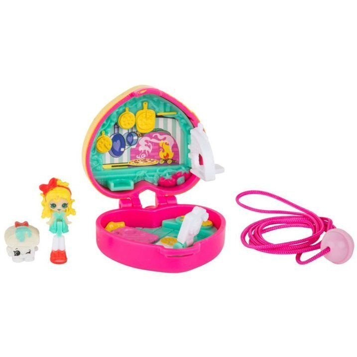 Moose Toys Shopkins Lil’ Secrets Pizza Locket Playset, Heart-Shaped
