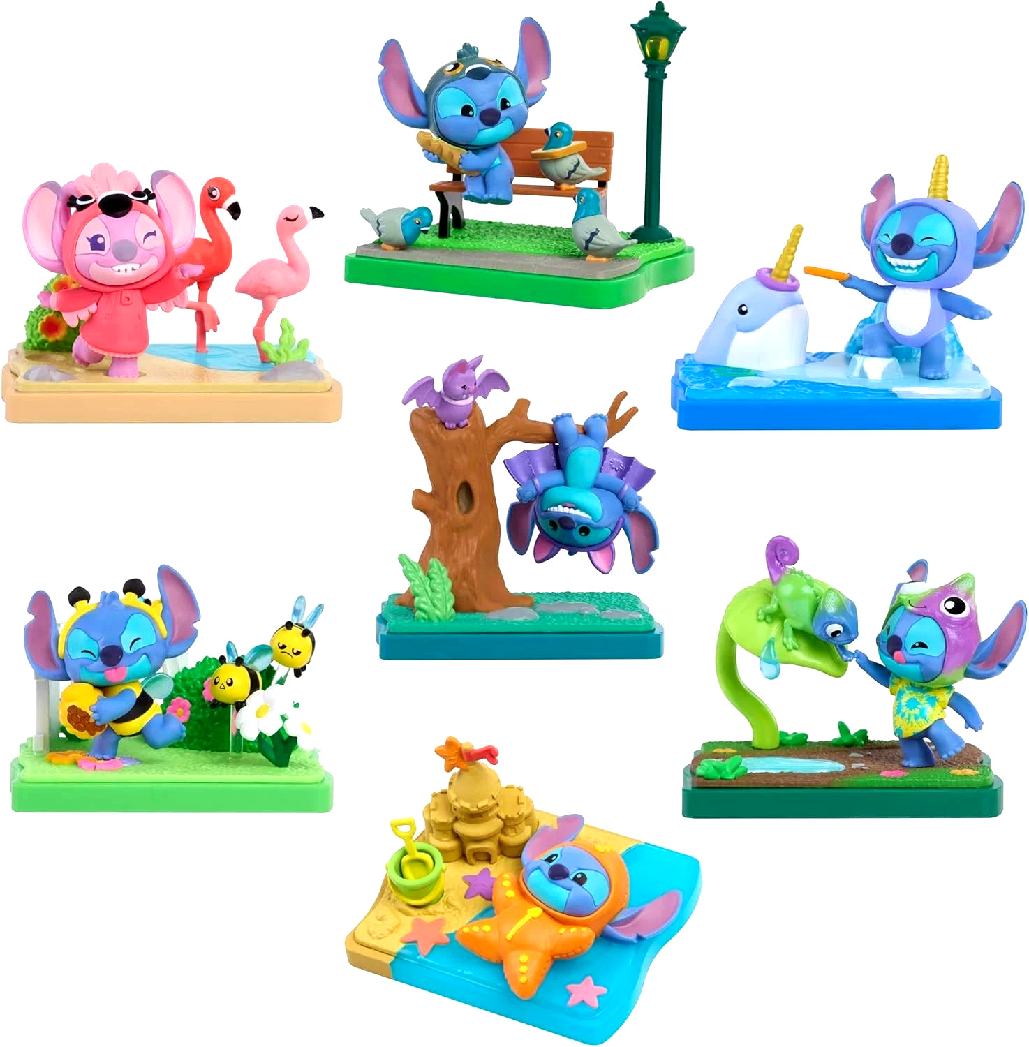 Just Play *Disney Happy Haul STITCH GOES WILD SCENE SETTER* You choose NIB