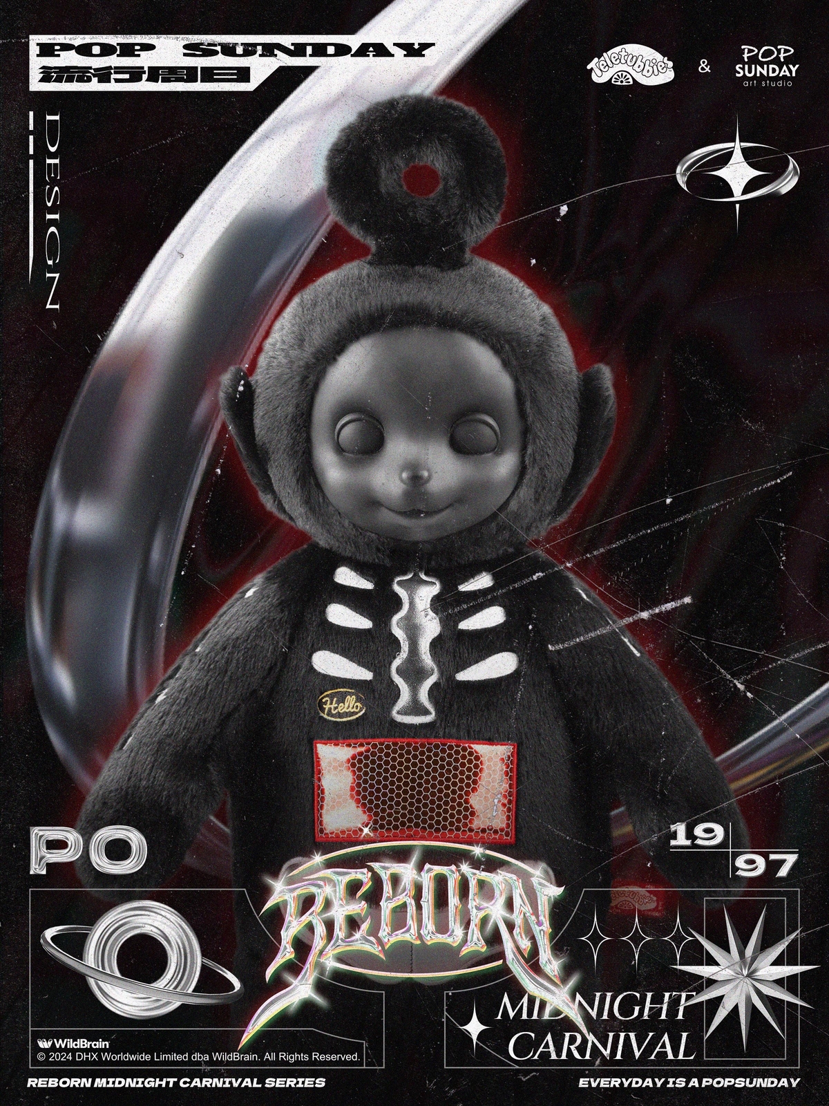 POP Sunday Happy Halloween Teletubbies Baby Midnight Carnival 60CM Plush Toy