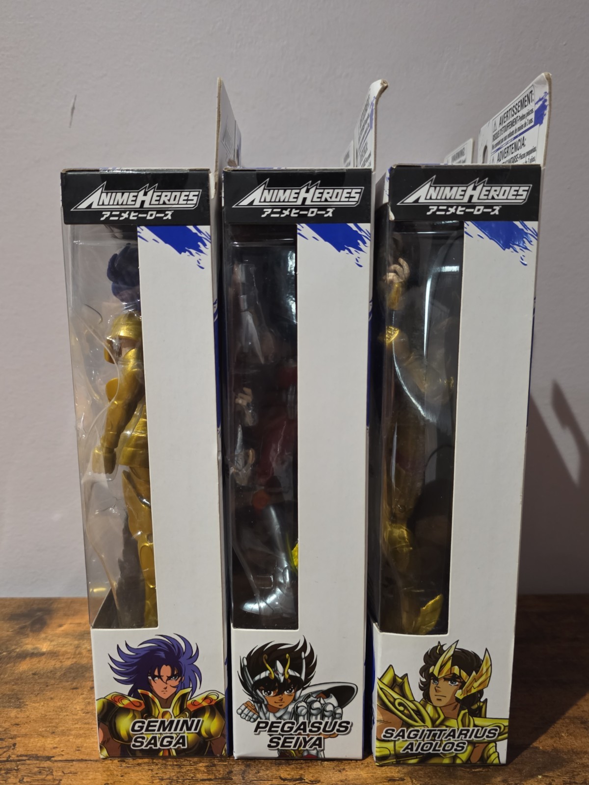 Bandai Anime Heroes: Saintseiya Knights Of The Zodiac 3-pack Action Figures