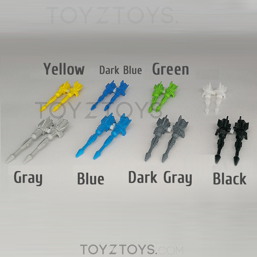 3D DIY Spoiler KIT Laser gun pairs FOR Siege Starscream Thundercracker Skywarp