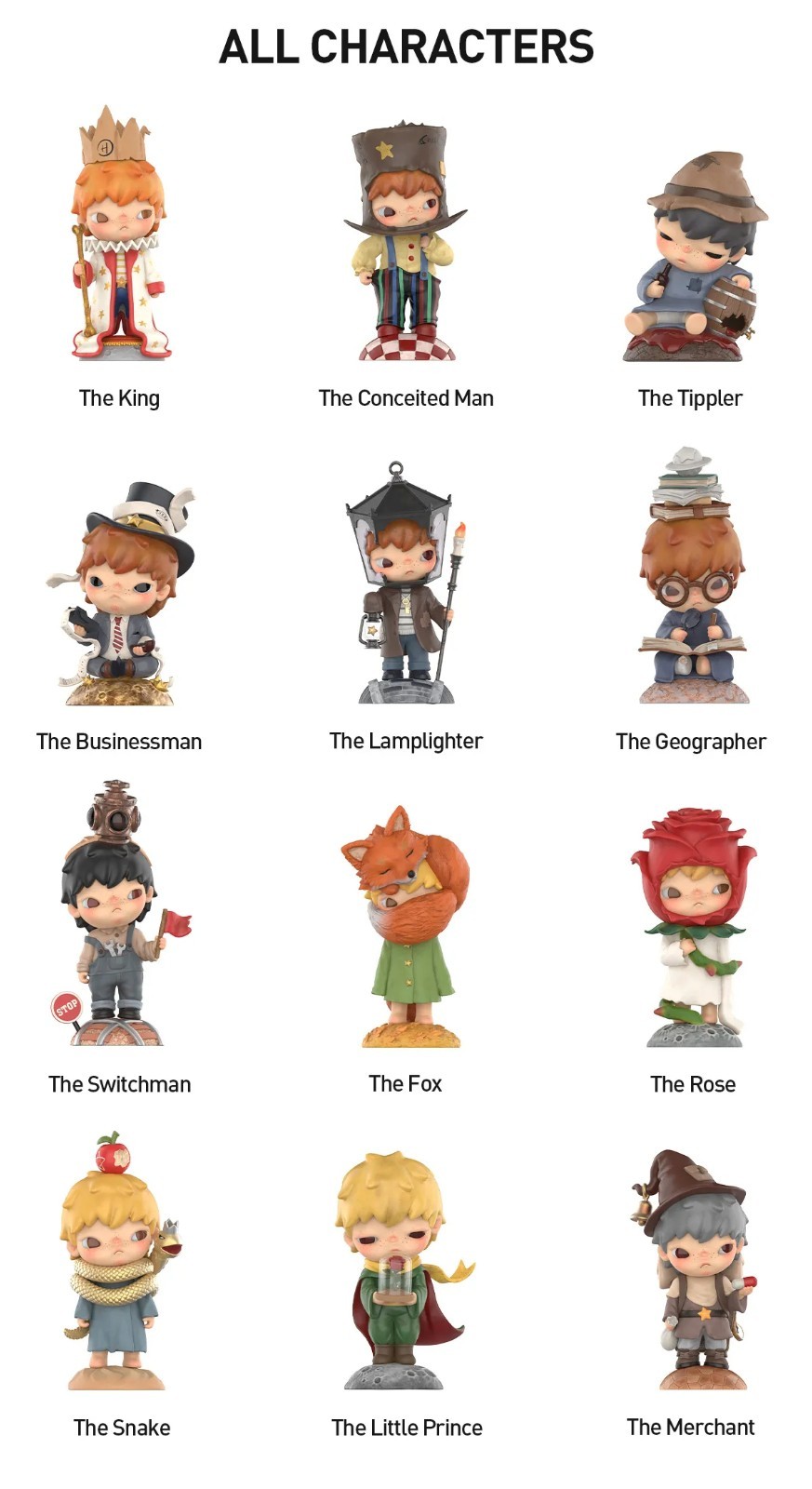 POP MART Hirono × Le Petit Prince Series Blind Box Confirmed Figure Toy Doll