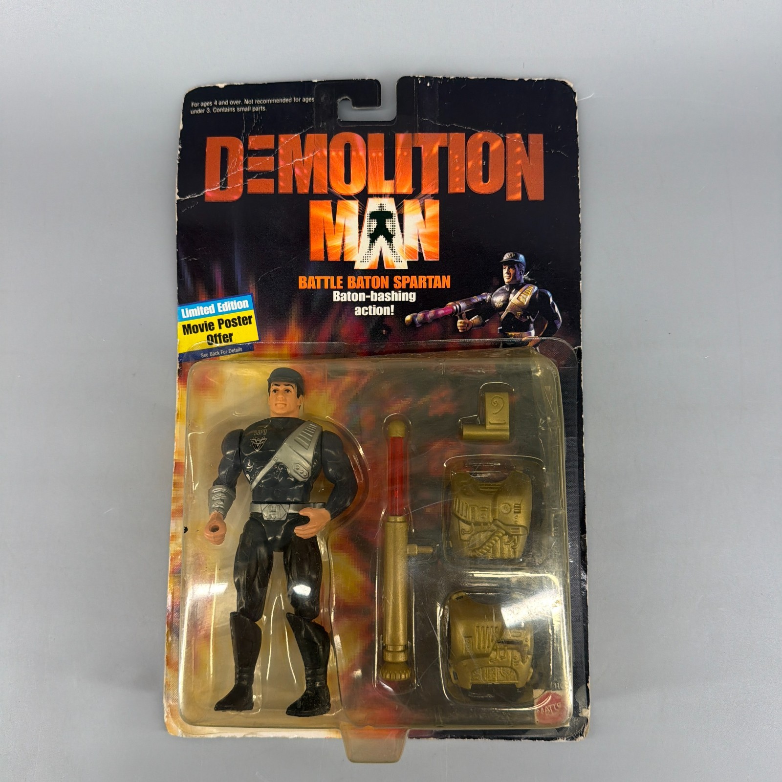 Demolition Man Battle Baton John Spartan 1993 Action Figure New