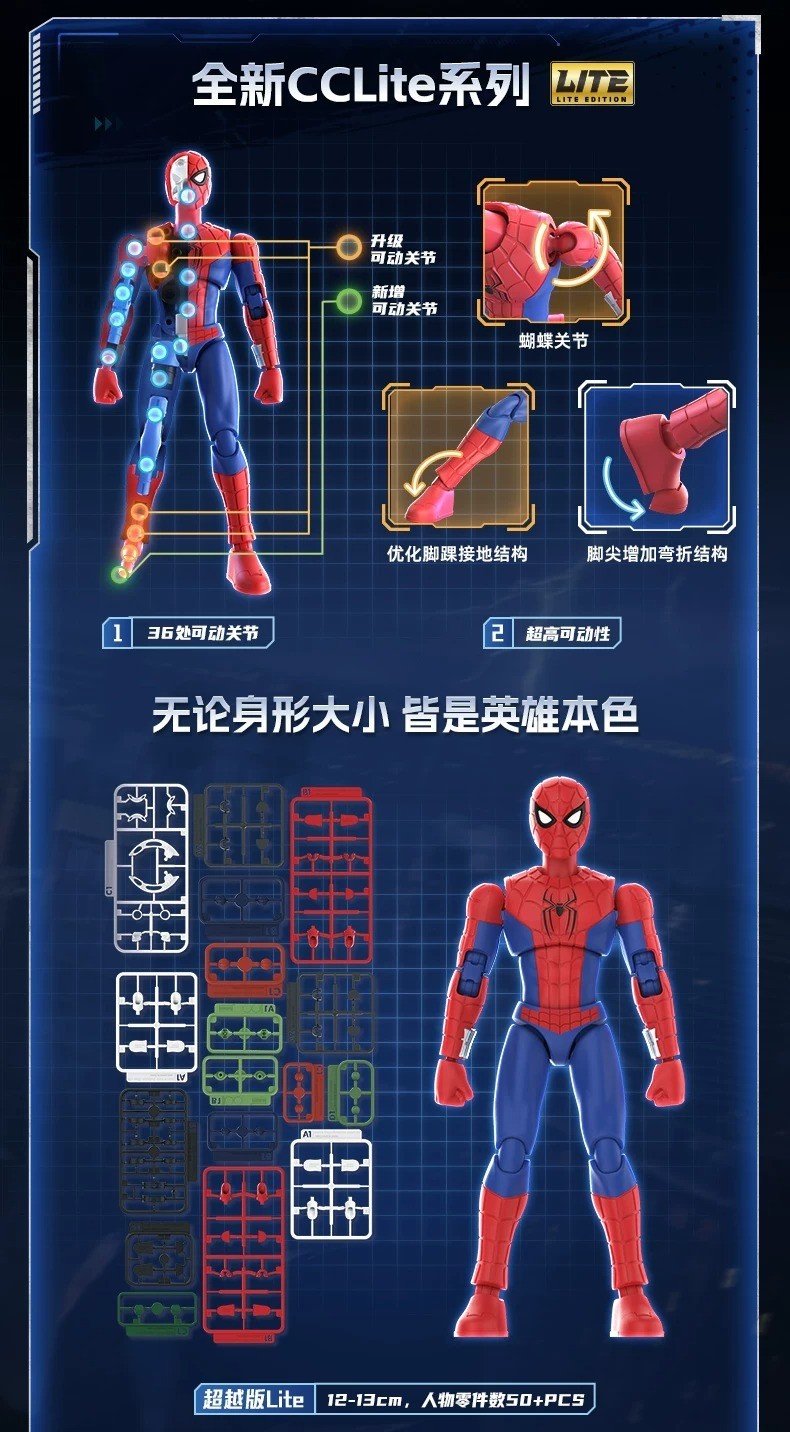 Blokees Marvel Brand New Day Spider-man Lite Edition Model Figure TOY Set