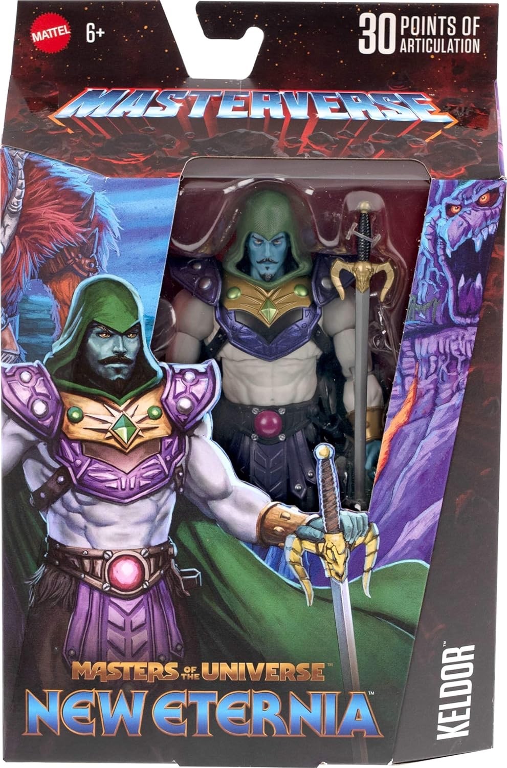 SU-KELHD-GRN: 1/12 Green Wired Hooded Cape for MOTU Keldor or 7″ Action figures
