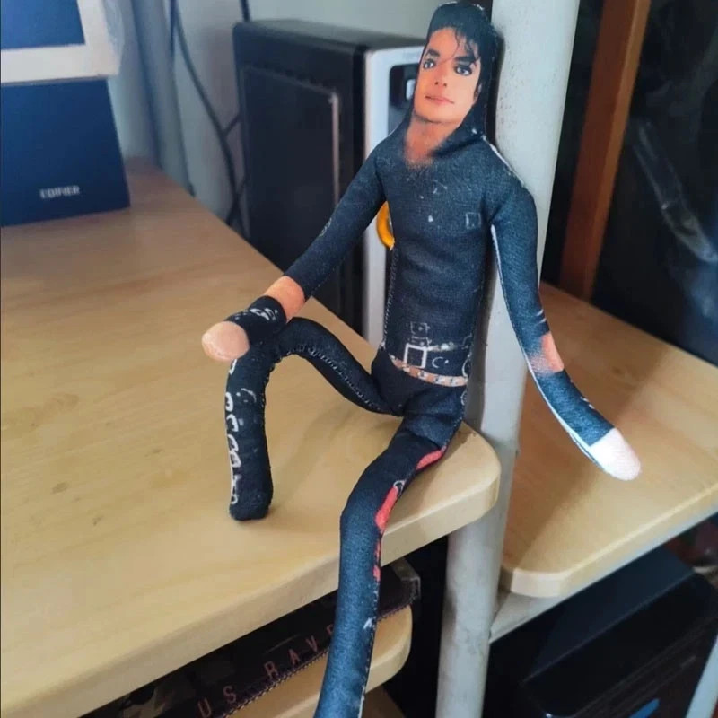 Michael Jackson Cosplay Doll Plush Stuffed Figure Abstract Joint Mobility Toy US
