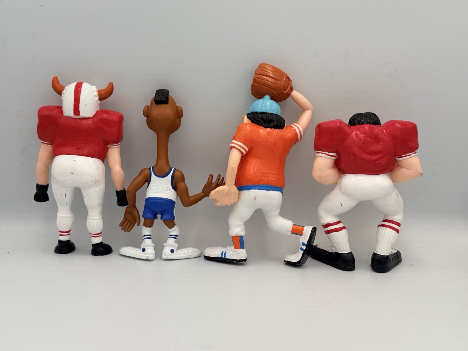 Vintage 1986 HG TOYS Sports Freaks Lot Toys Figures Basketball Baseball Football