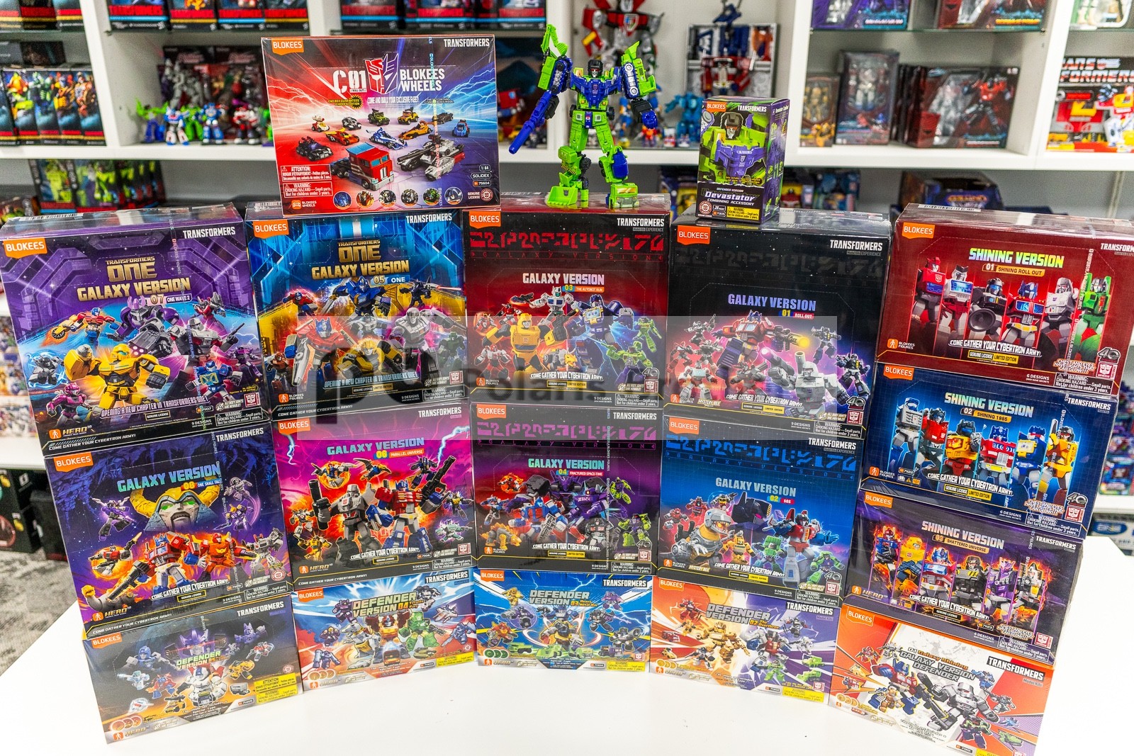 Blokees Transformers Sealed NIB Cases Galaxy, Shining, Defender, Golden Lagoon