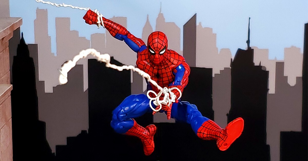 City Skyline Silhouette Day 30″ Backdrop for Action Figure Photography – NO FIG