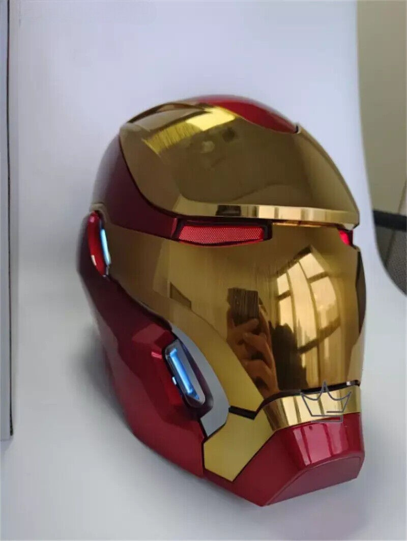 Iron Man Mk50 Friday Helmet Autoking 1/1 Wearable Helmet Cosplay LED Gift